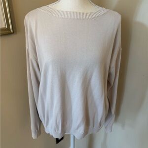 Barefoot Dreams Soft Cream Crew Neck Sweater
